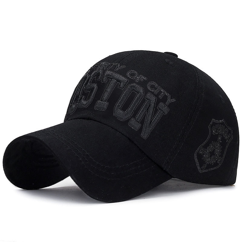 Embroidered Cotton Adjustable Dad Hat with Curved Brim