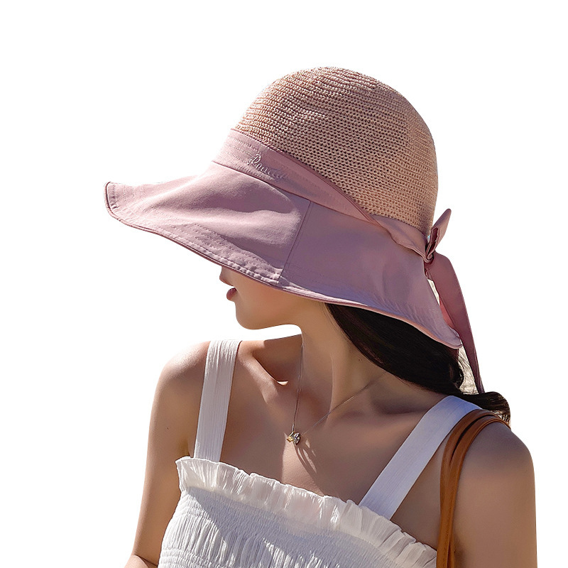 New summer travel sun hat, visor cap, women's, fresh and sweet outdoor sun protection hat, fisherman hat
