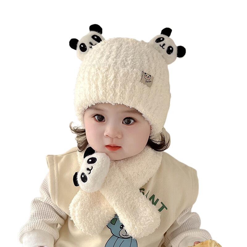 Baby hat, winter, cute woolen hat for boys and girls, knitted hat for infants and toddlers, warm hat with ear protection.