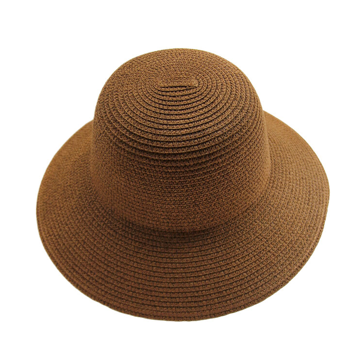Straw hat, plain design, summer foldable dome wide brim hat, women's sun protection outdoor sun hat, beach sun hat.