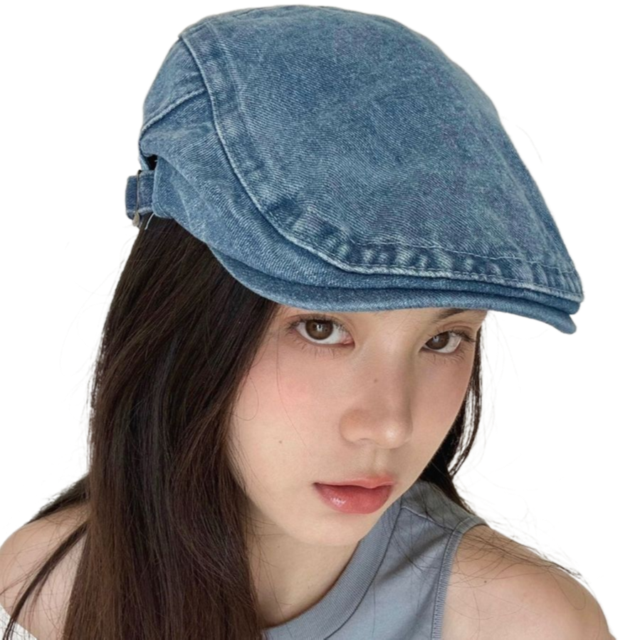British style retro forward cap for women, suitable for spring and autumn, versatile, can be worn backwards, beret style, fashionable, suitable for large head sizes, makes face look smaller.