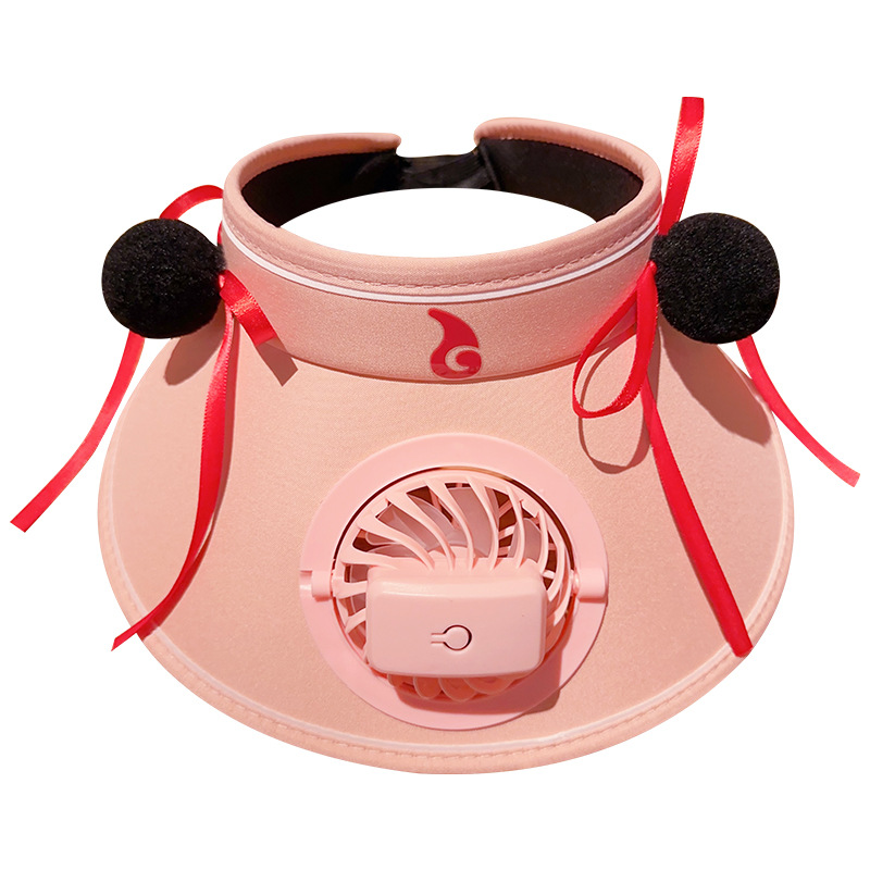 Summer Amazon cross-border best-selling fan hat, adult sun hat, outdoor casual sports sun protection visor hat.