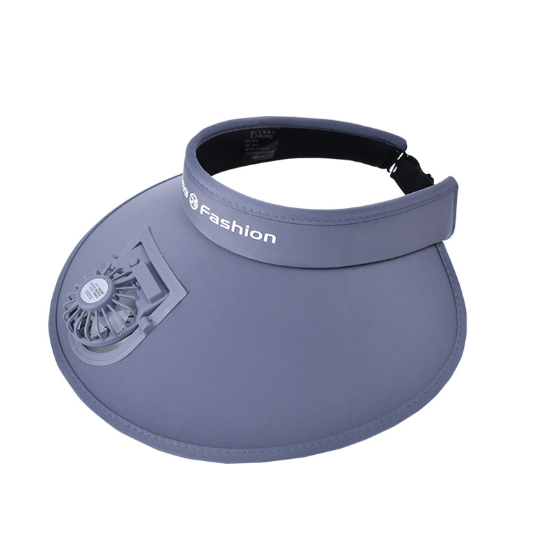 Women's fan hat, outdoor sun visor, open-top hat with wide brim, UV protection, adjustable, summer sun protection hat for women.